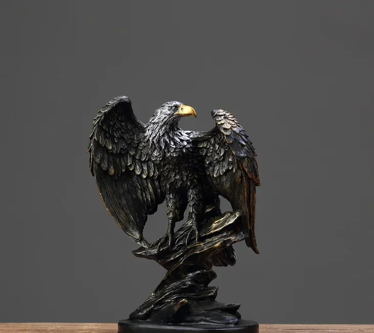 American Dapeng Wings Eagle Resin Handicrafts Grand Opening Gift Ornaments Home Wine Cabinet Decorations