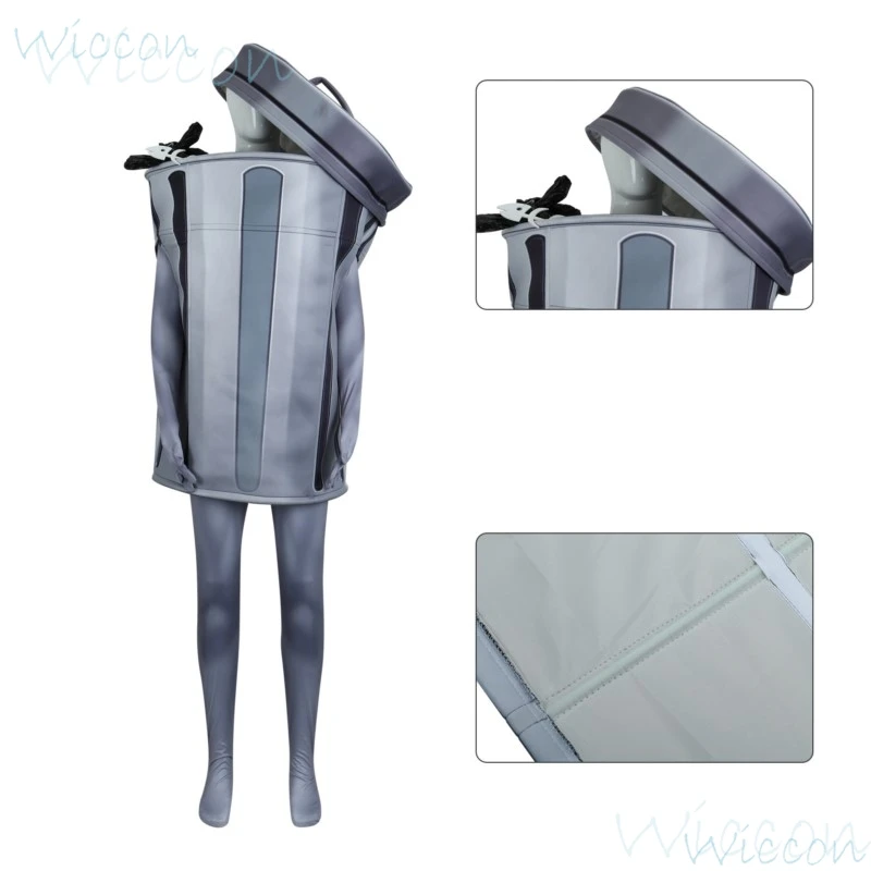 Game Lordly Trashcan Cosplay Honkai: Star Rail Costume Jumpsuit Set Funny Trash Can Play Uniform Set Halloween Party Outfit