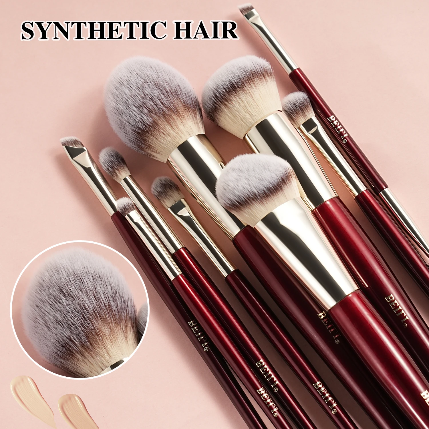 BEILI Soft 8/9/15/30 Makeup brush for foundation make-up concealer eye shadow eyebrow eyelash eyeliner brush multi-function comb