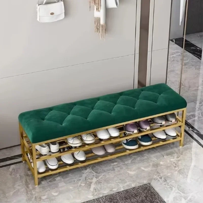 Home Entrance Lightweight Luxury Shoe Stool Entrance Upholstered Shoe Cabinet