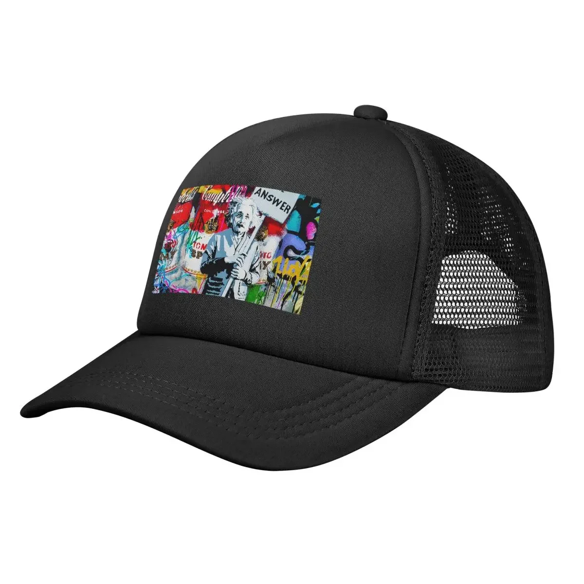 Banksy Love Is The Answer Pillow03 Mesh Baseball Caps Snapback Fashion Baseball Hats Breathable Casual Casquette Outdoor