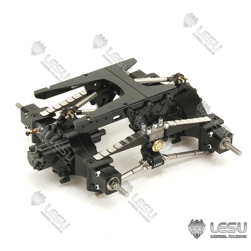 LESU X-8013 1/14 RC truck model rear suspension assembly suitable for Tamiya tractor original hole position or DIY accessories