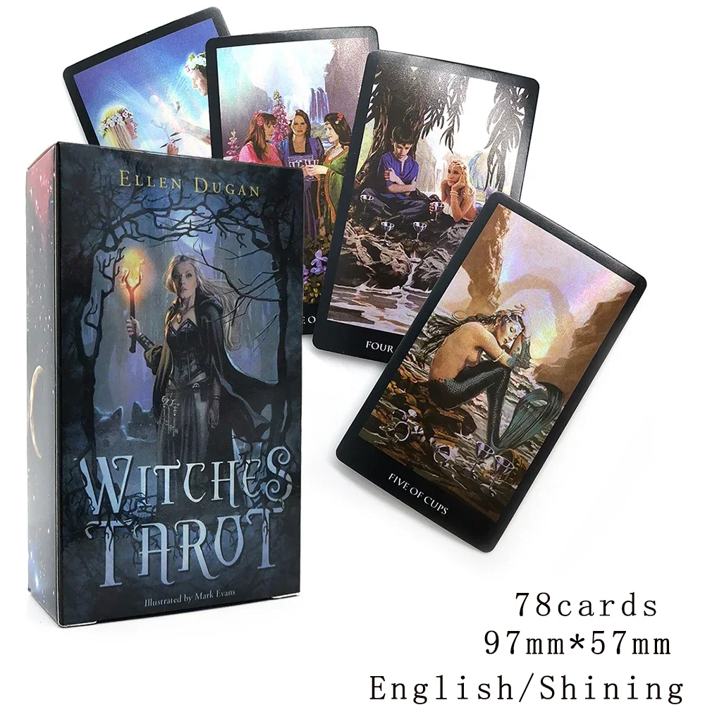 2024 Most popular Tarot Deck 78 Cards. Witch Tarot.Affectional Divination Fate Game. Game Deck. Mystical Affectional Divination.