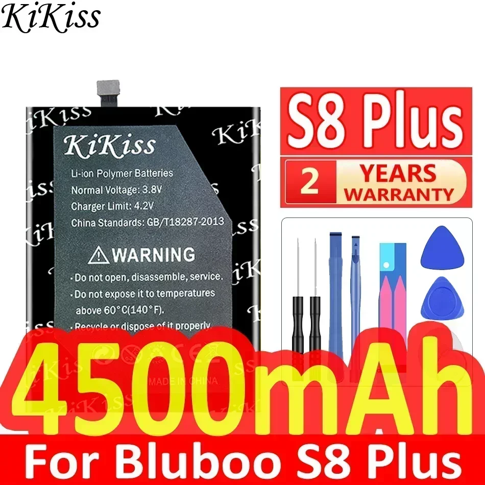 KiKiss Battery 4500mAh S8 Plus For Bluboo S8Plus S8+ Mobile Phone