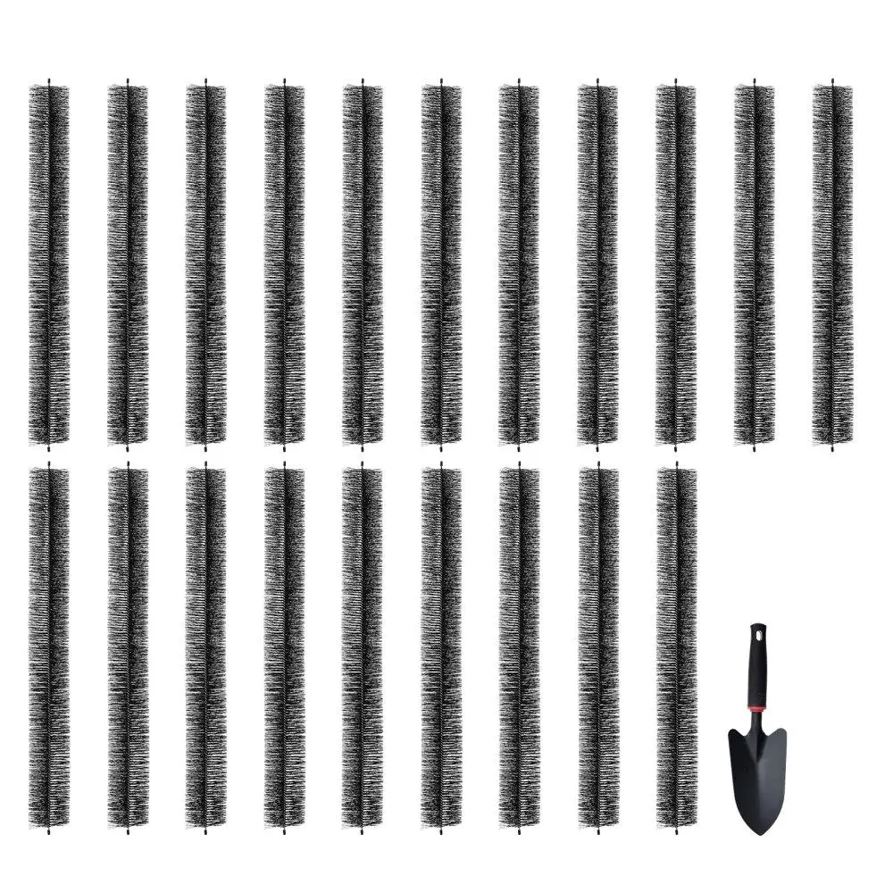 

Gutter Brush 60ft 4.33in for 5 Inch Gutters Ground Level Leaf Guard Cleared Leaves Debris 20 Pack