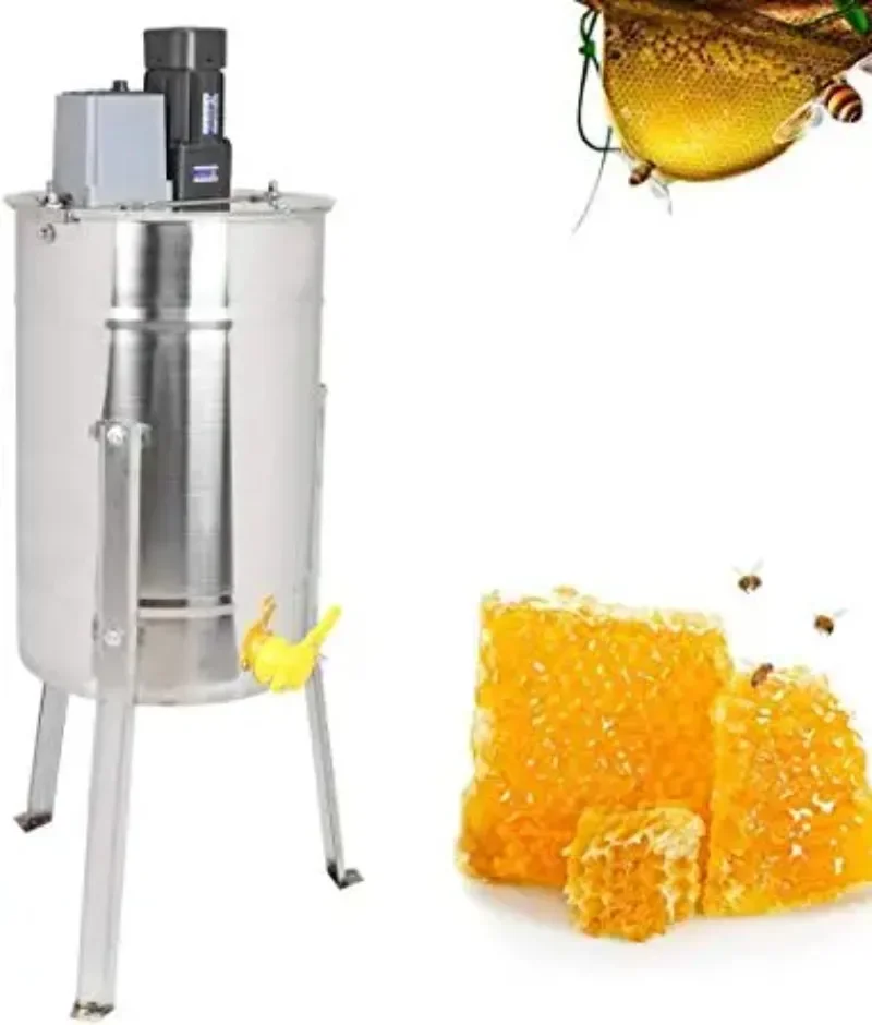 Stainless Steel 3 Frame Electric Bee Honey Extractor Machine Beekeeping Equipment for Beekeppers,Electric Honey