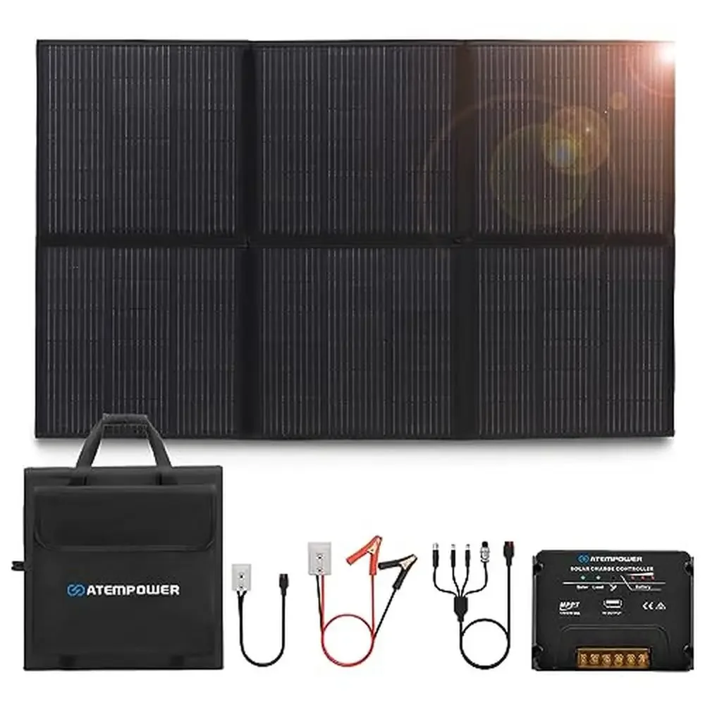 Portable Foldable Solar Panel Kit 300W Monocrystalline RV Charger MPPT 20A Ultra Efficiency