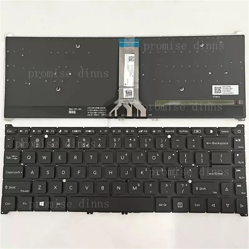 M   for Acer ConceptD CC314-72 CC314-72G CC314-72P CC314-73G 73P Keyboard US Backlit