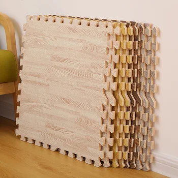 16 Teile/satz EVA Nachahmung Holzmaserung Spleißen Matte Aktivität Gym Puzzle Matte Holzmaserung Boden Matte Kinder Teppich Spielen Matte 30x30x1cm