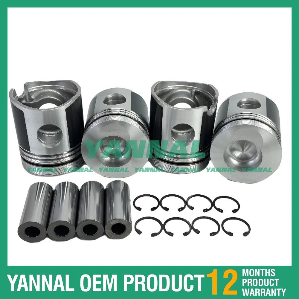 Superior quality 4PCS BF4L913 Piston Kit 4151131 For Deutz Excavator Engine Parts