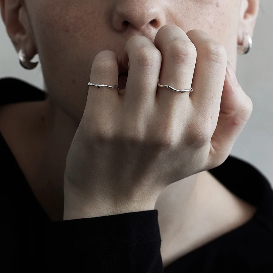 handmade-s925-sterling-silver-minimalist-small-wave-ring-original-design-fashionable-jewelry-ring-non-adjustable-silver-ring