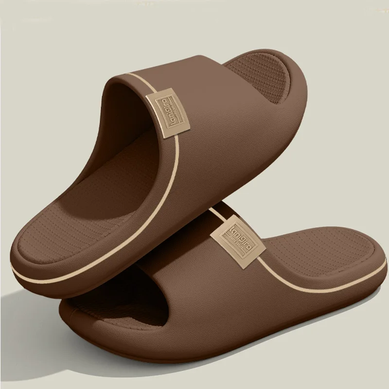 Damen-Hausschuhe, Outdoor-Sandalen für Paare, rutschfeste Strand-Slides, weiche Sohle, Badezimmer-Hausschuhe für Männer und Frauen, flache Schuhe – Detail 4