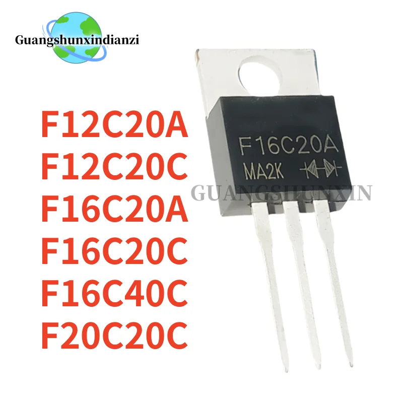 10Pcs 100% NEW F12C20A F16C20C F12C20C F16C40C F20C20C F16C20A TO-220 Best Quality transistor In Stock