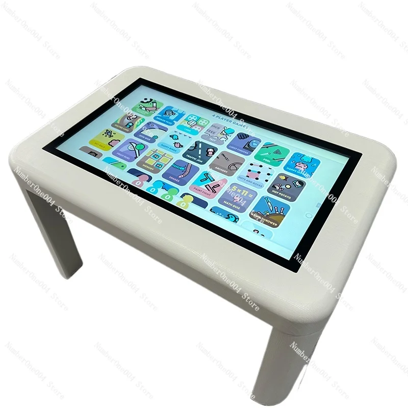 Recreation Center Restaurant Entertainment 55 Inch Glass Bar Game Interactive Touch Screen Table For Kids