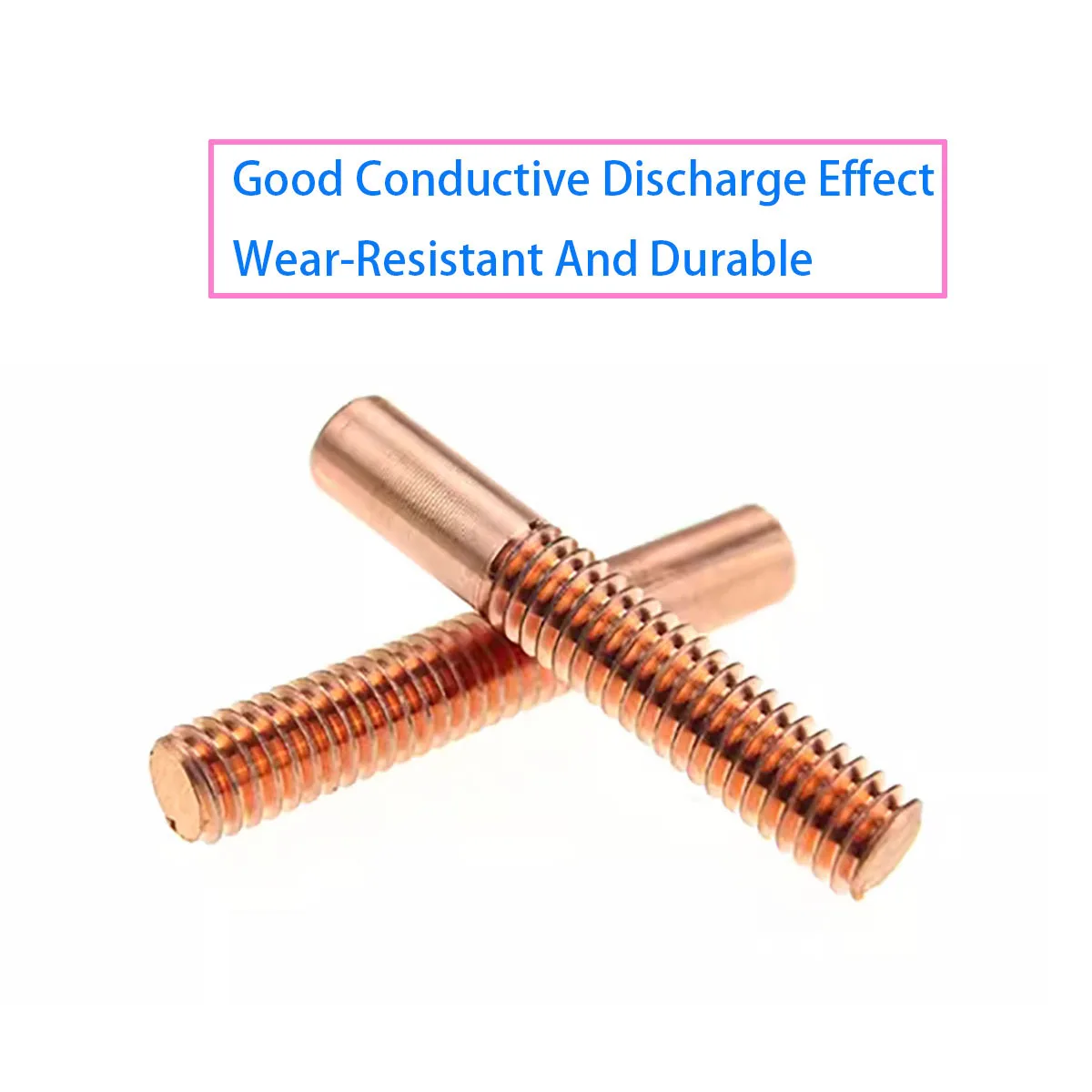 M2 M3 M4 M5-M20 Pure T2 Red Copper Tapping Electrode, Used for Spark Wire Cutting Thread Discharge Copper Thread Teeth