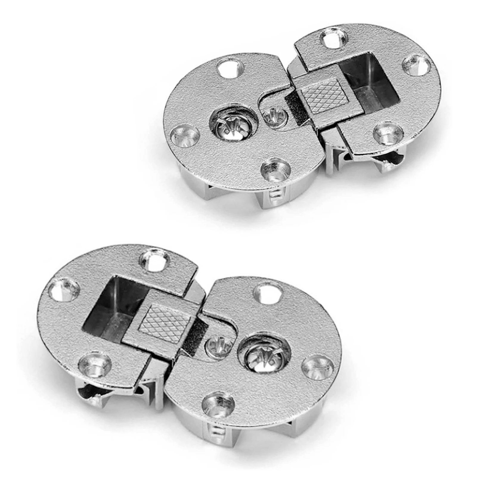 2pcs 90 Degree Folding Hinge Adjustable Flap Slide-in Up-down Detachable Concealed Cross Hinge Adjustable Zinc Alloy Hardware