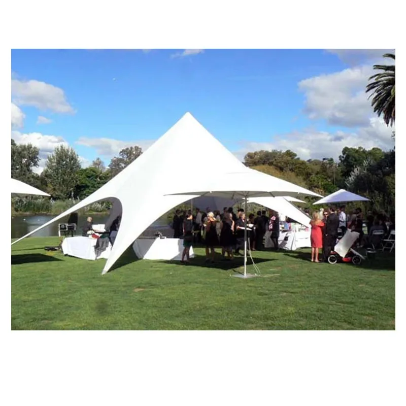 YTYIN 12x6M White Double Pole Star Canopy, Large Marquee Wedding Tents For Sale
