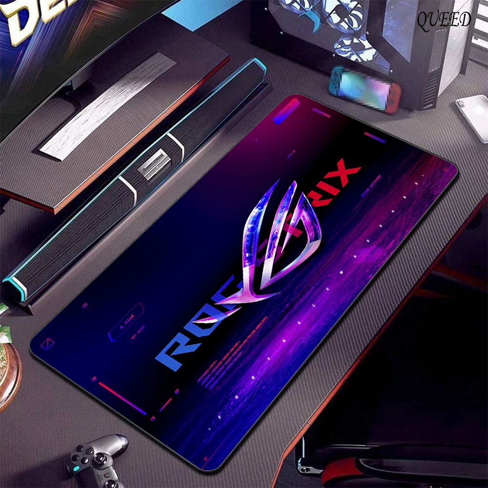XXL Asus Game MousePad أسود ASUS ماوس Pads حافة قفل كبيرة 400x900 الإبداعية ألعاب لاعب الكمبيوتر لوحة المفاتيح الجدول حصيرة #5