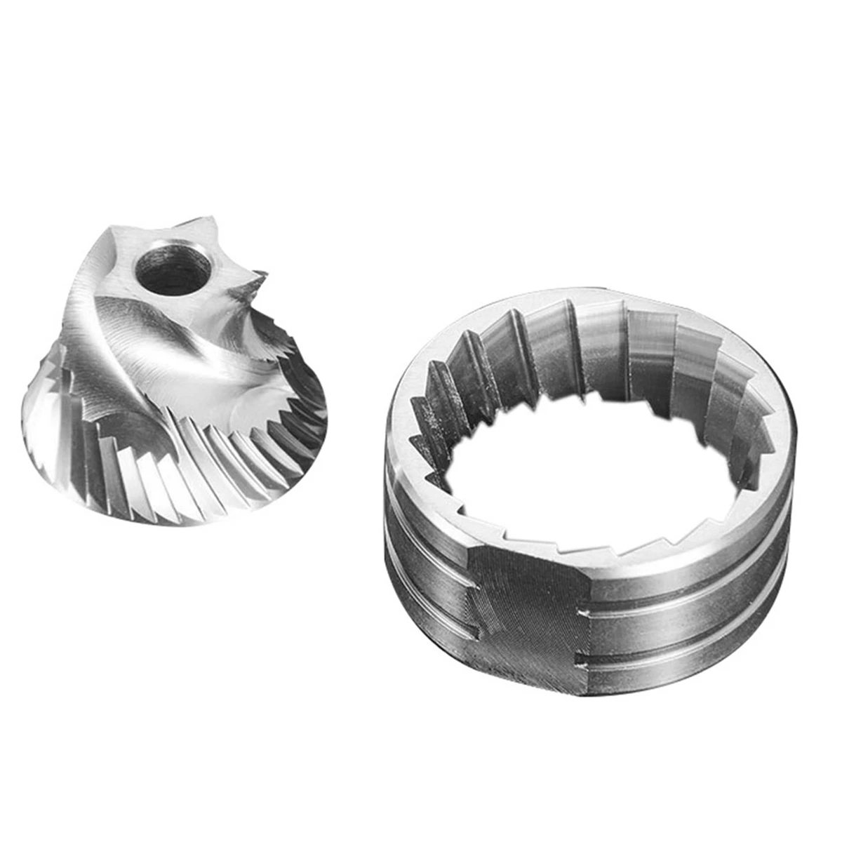 

0.66x1.49in Conical Burr Burr Coffee Versatile Compatibility Heat-Free Grinding Medium Coarse Grind Stainless Steel Material