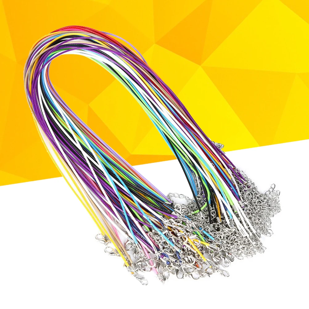 

10 Pcs Trend Wax Rope Necklace Braided Cotton Cord Waxed Thread for Jewelry Making