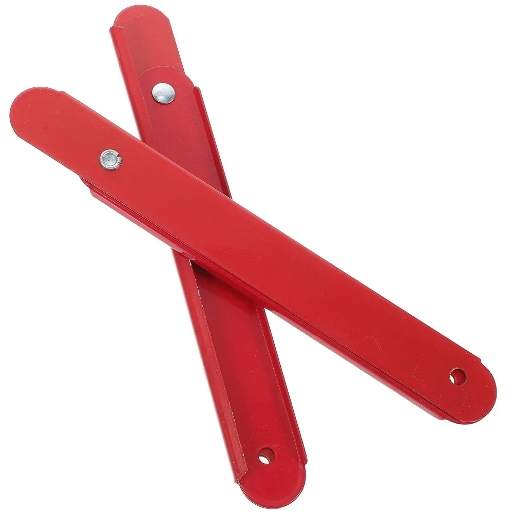 2pcs Aluminium Ladder Hinge Replacement Kit With Red Pull Rod For Loft And Folding Ladder Repair Home Hardware