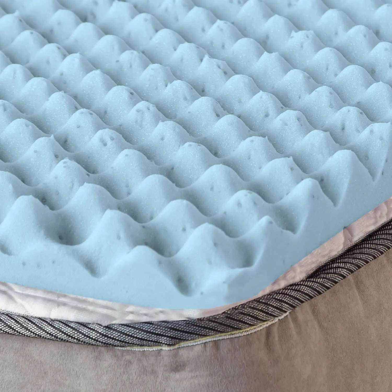 

Treaton 2-Inch Soft Foam Toppers With Convoluted Egg Shell Design | Extends Mattress Topper Life, Provides Proper Back Support