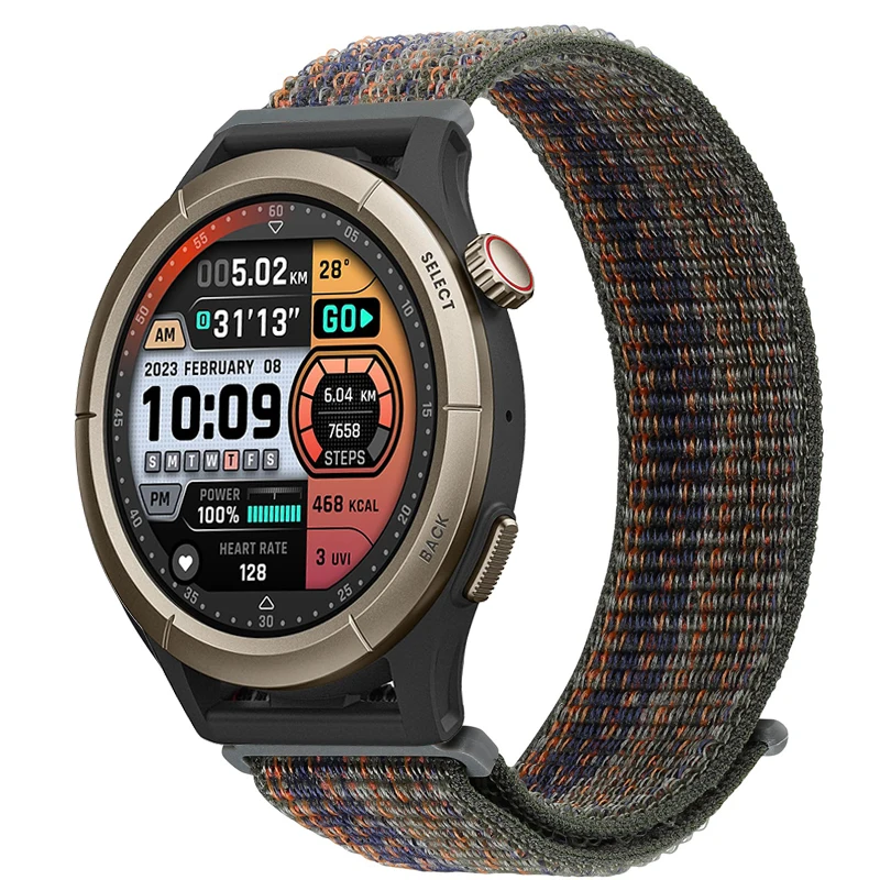 20mm 22mm Nylon Loop For Amazfit Cheetah Round/Square/Pro/GTR 2e/GTS2 3 4mini Bracelet Strap For Amazfit Active 2 Bip 6 5 3 3Pro