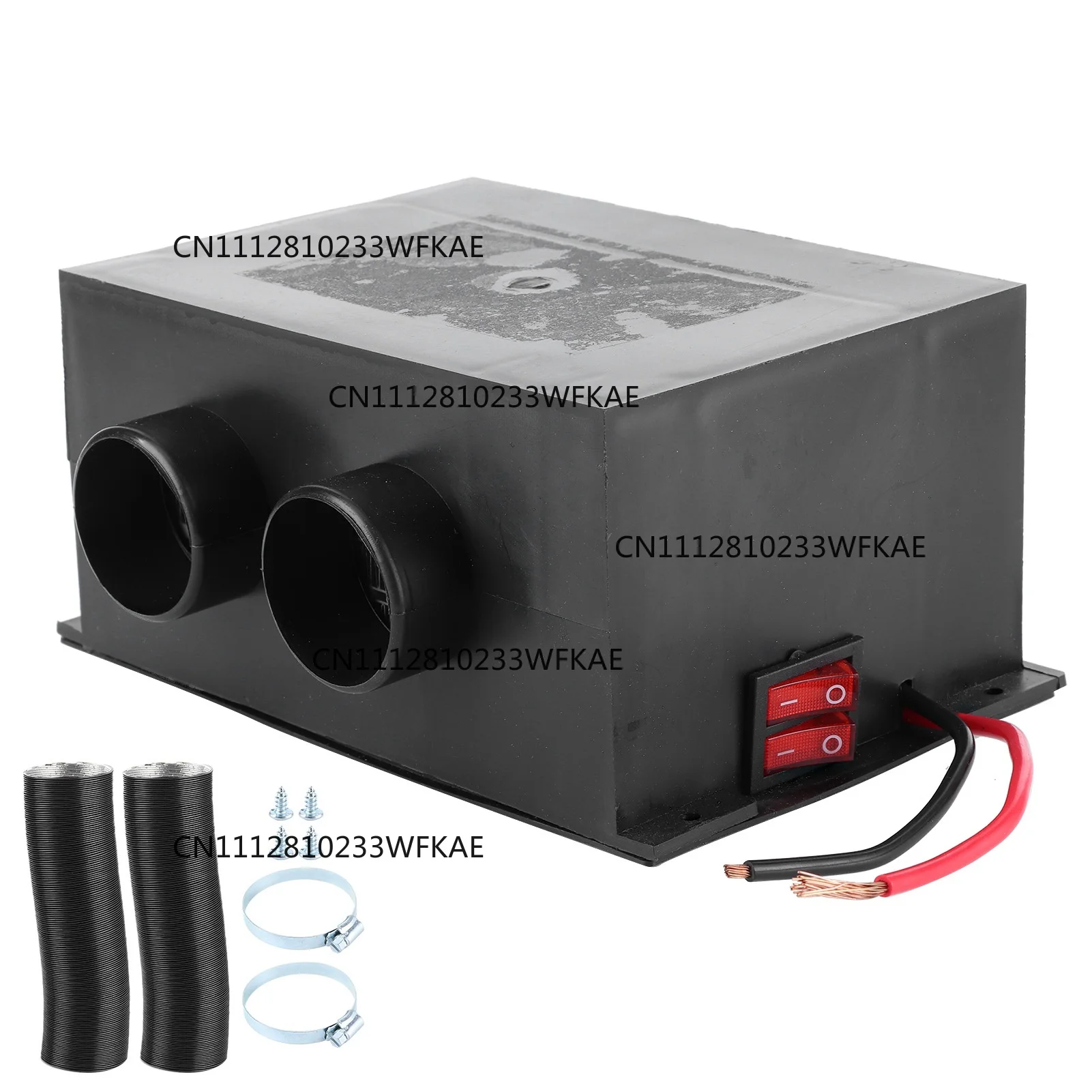 12V Car Heater 12V 600W Car Heater 2 Hole Portable Winter Fast Heating Warmer Frost Removing Noiseless Universal Car Defroster