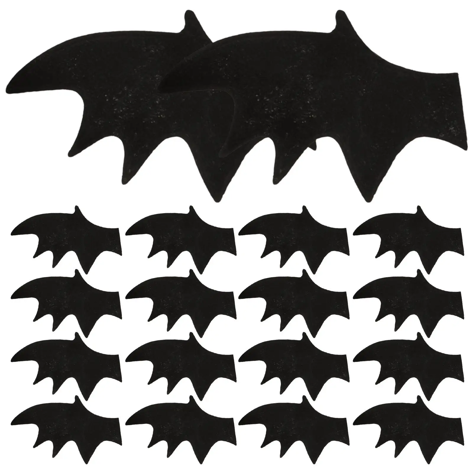 

50pcs Accessories Black Non Woven Design Hair Clips Halloween Craft Wings DIY Decor Clothing Party Supplies