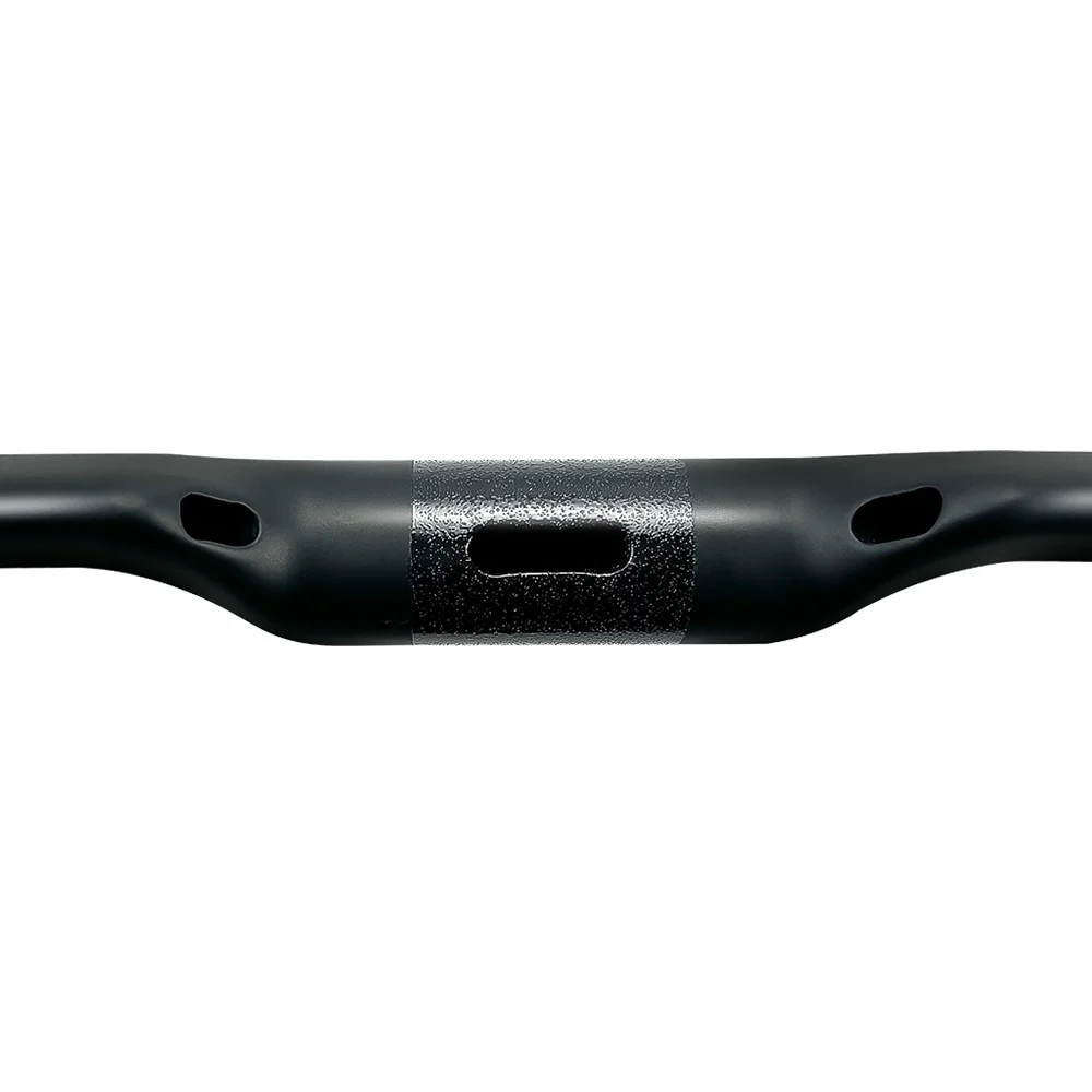 BALUGOE Vollständig intern verlegte Kabel für Fahrradlenker, Carbonfaser-Rennradlenker, hohe Steifigkeit, mattes Schwarz, 31,8 mm Durchmesser. – Detail 14