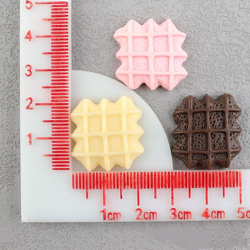 6 stücke 25*35 Simulation Schokolade Harz Flatback Cabochon Handwerk Dekoration Miniatur Lebensmittel Für DIY Puppenhaus Hause Dekoration – Detail 6