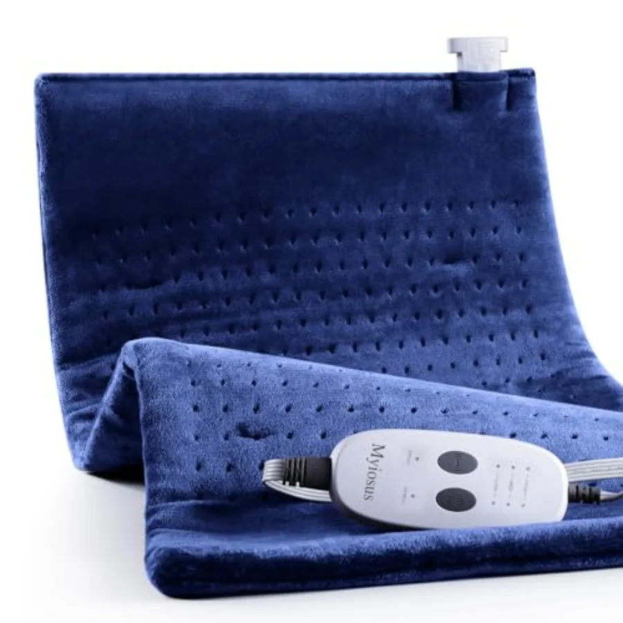 

Massaging Weighted Heating Pad for Back Pain ReliefHeating Pads for Neck Shoulder Cramp Portable Heated Pad with 3 Heat Setting