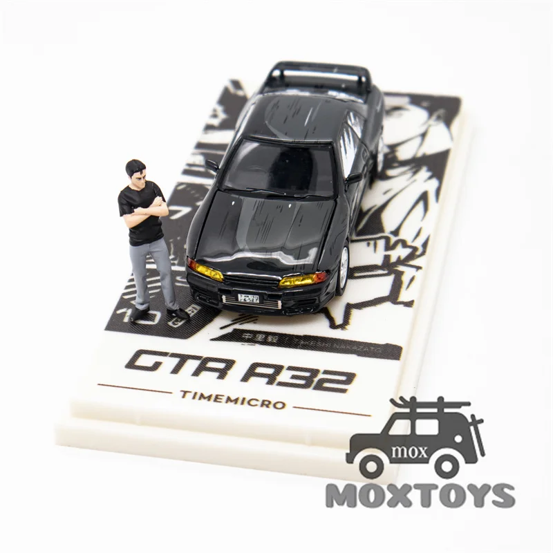 Time Micro 1:64 GTR32 Black /Initial D Limited 999 Diecast Model Car