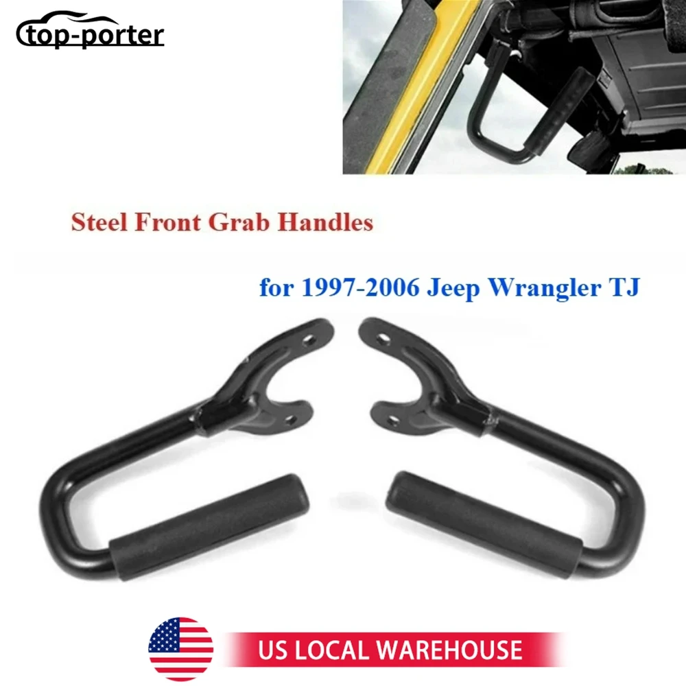 

Передние поручни для Jeep Wrangler TJ 1997-2006 годов и неограниченная сталь черного цвета