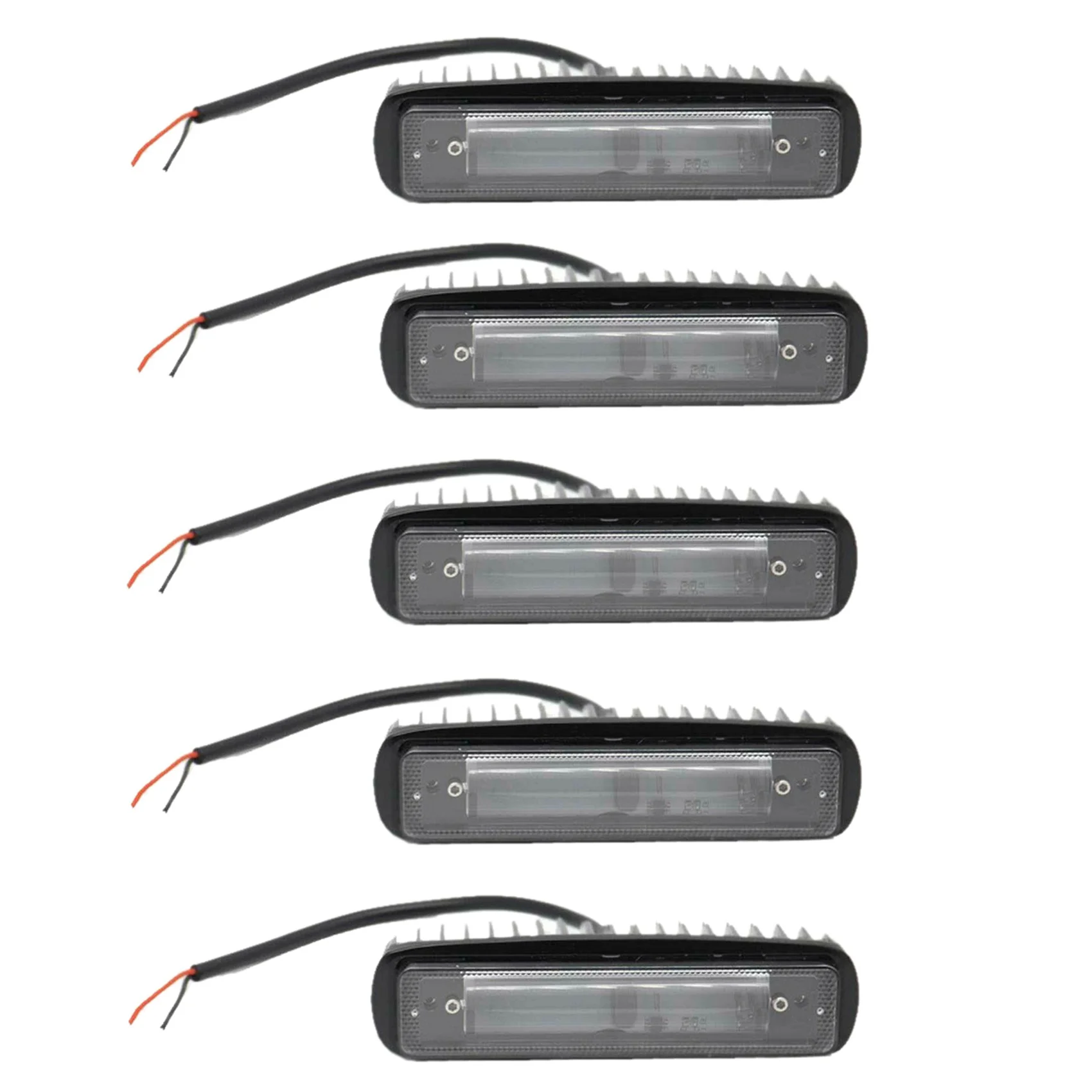 

5X Waterproof 30W LED Forklift Truck RED Line Warning Lamp Safety Working Light