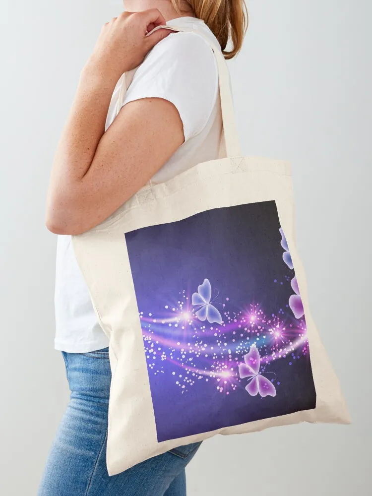 Sparkling Butterfly Merchandise Tote Bag Big bag Customizable tote bag tote women
