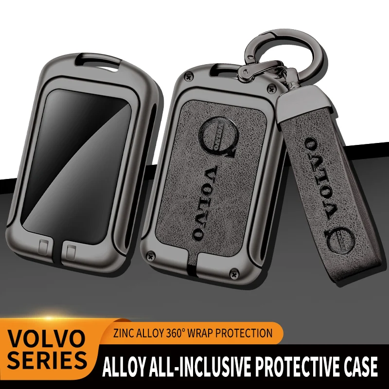 

Zine Alloy Car Styling Key Case Shell Cover Holder Protector For Volvo XC60 XC40 XC90 S90 V60 S60 V90 C40 Polestar 1 2 Accessory
