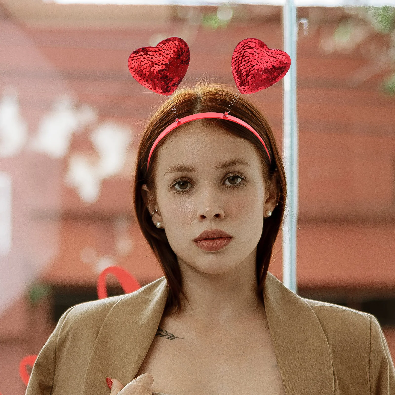 

1Set Cupid Bow Arrow Headband Set Lightweight Cute Cupid Costume Photo Prop Valentine Cosplay Party Accessory