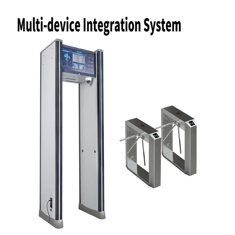 Eenvoudig te gebruiken metaaldetector Looppasbeveiliging Langdurige slimme metaaldetectorpoort