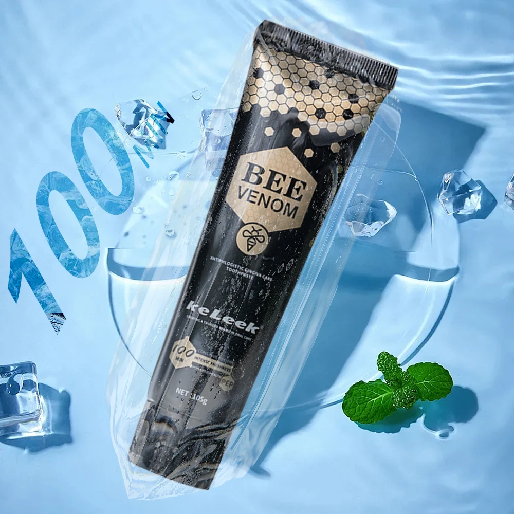 

Bee Venom Toothpaste Whitening Toothpaste Bad breath remover tooth cleaner Fresh oral cavity Freshens Breath Mint Coolness 105g