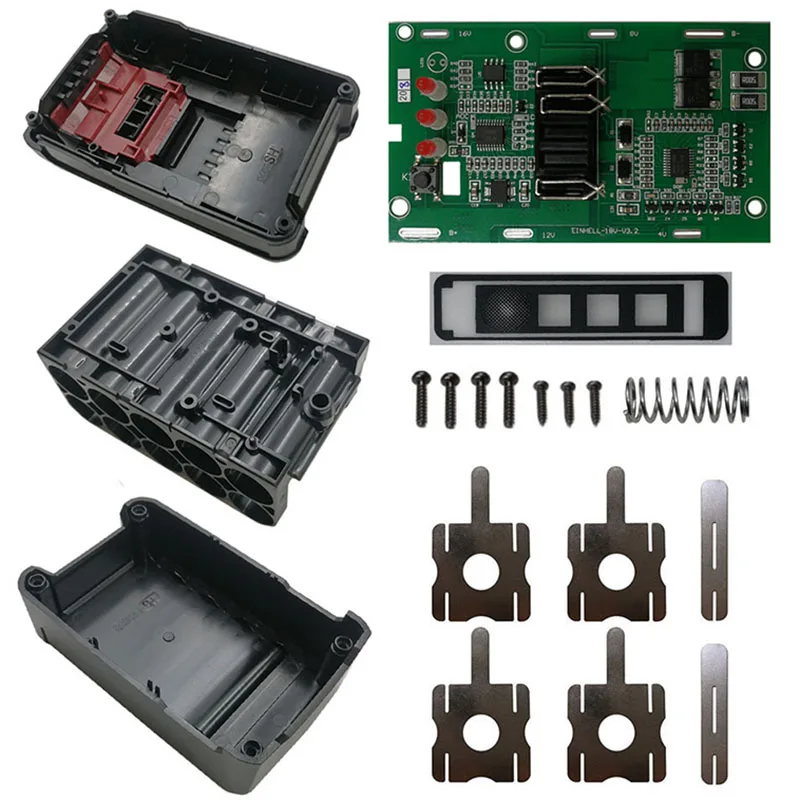 Tendenze ora Adatto per EINHELL POWER X-CHANGE 18V 20V Batteria al litio Guscio in plastica Scheda di protezione di ricarica PCB Box Shell