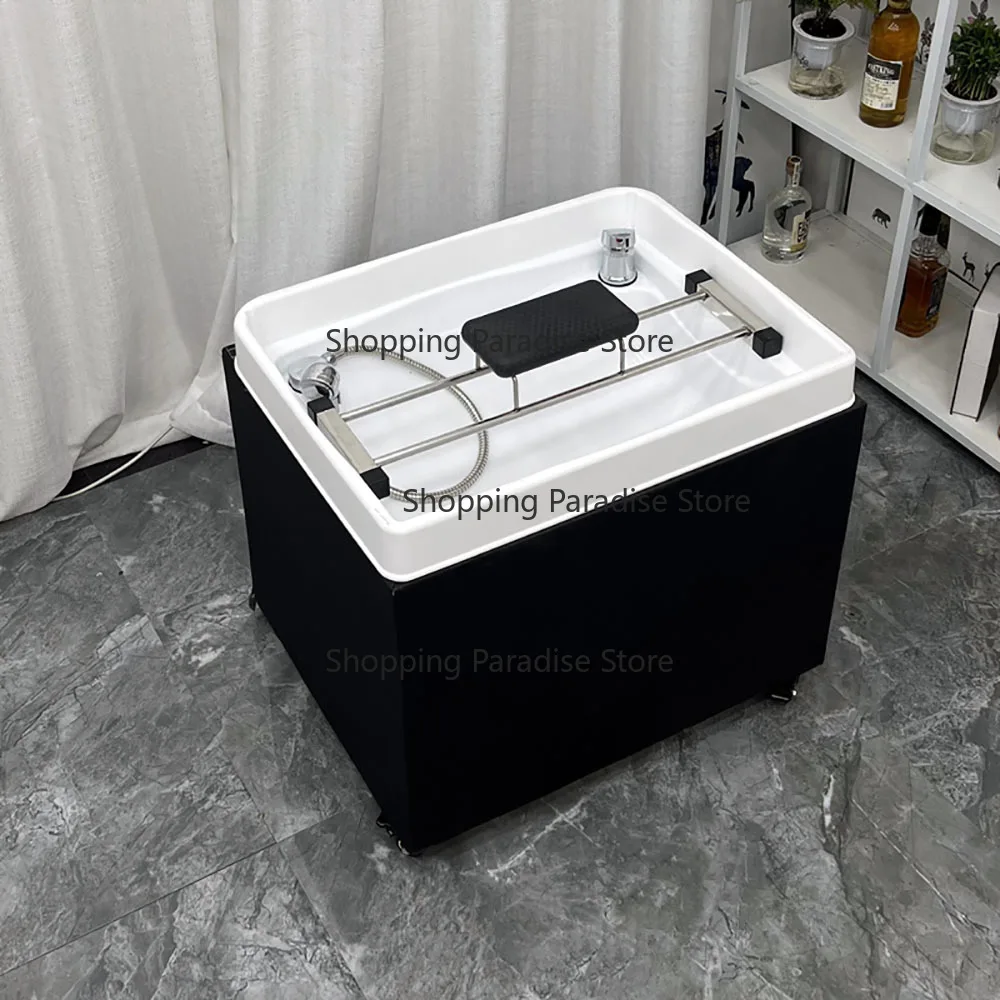 Simple Portable Head Spa Salon Hairdresser Shampoo Bed Steamer Nourishing Silla De Equipment Furniture