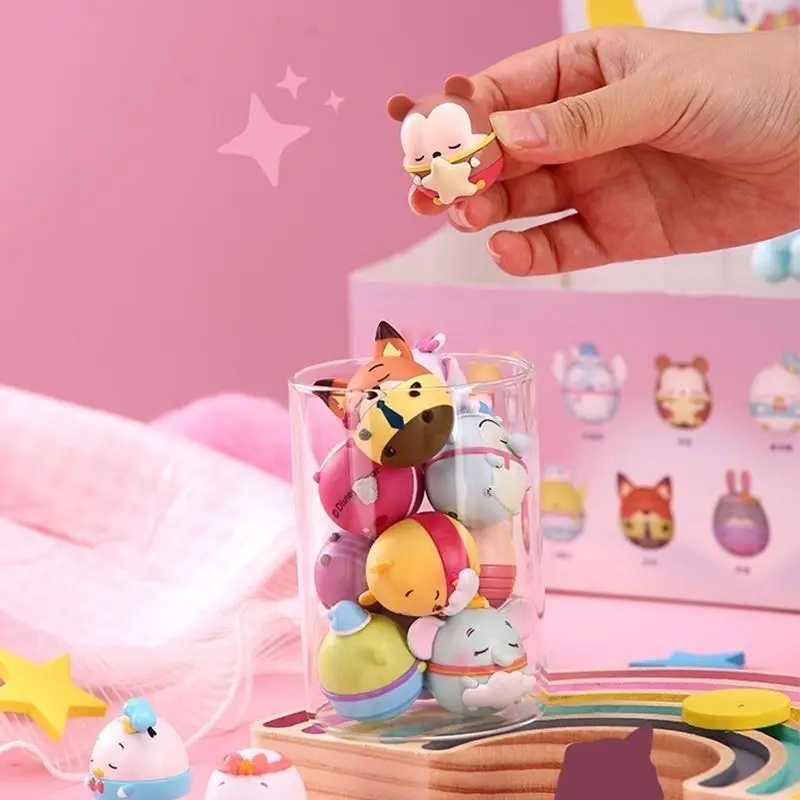 New Disney Original Tsum 3d Refrigerator Magnets Ufufy Series Sweet Dream Theme Blind Bag Disney Cartoon Anime Figure Cute Doll