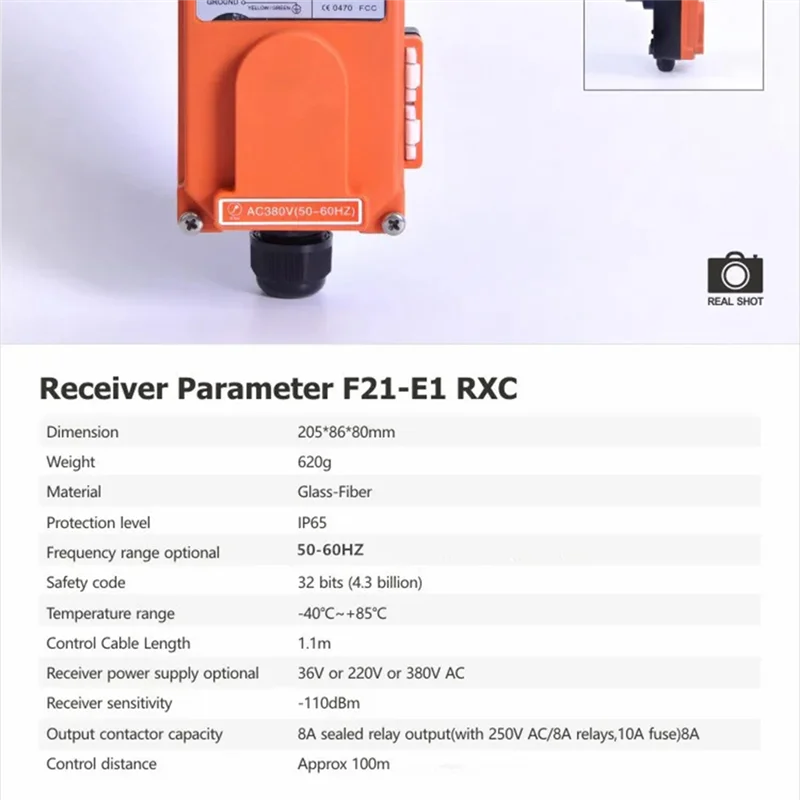 A44T Radio Remote Control Crane Wireless Remote Control F21-E1B Industrial 220V Concrete Pump Truck