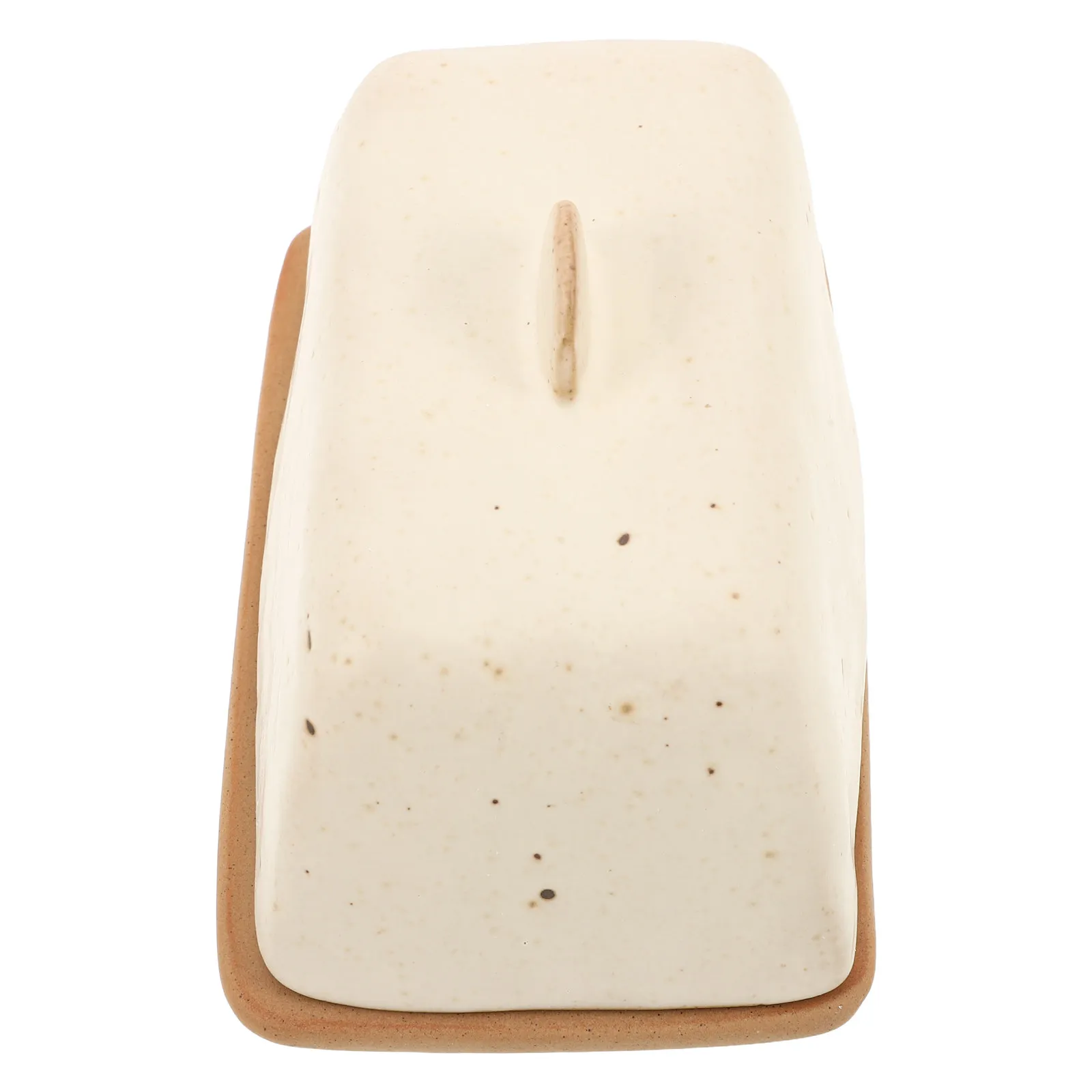 Ceramic Butter Dish Covered 6.3x3.8x3 Vintage Retro Style Butter Keeper for Countertop Kitchen Storage Vintage Ceramic Dish