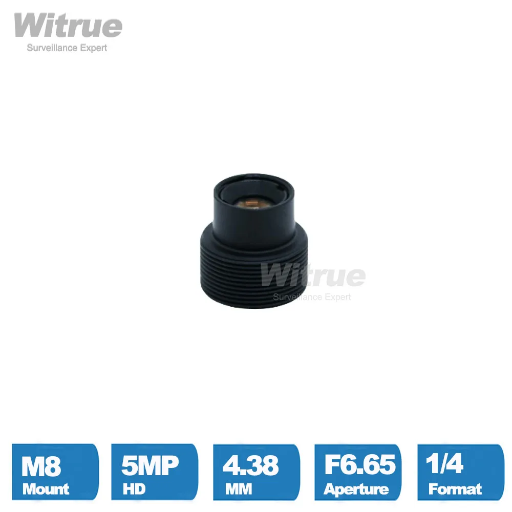 

Witrue M8*P0.35 Lens HD 5MP 4.38mm 20x Magnification F6.65 1/4" No Distortion for Skin Analyzer Camera