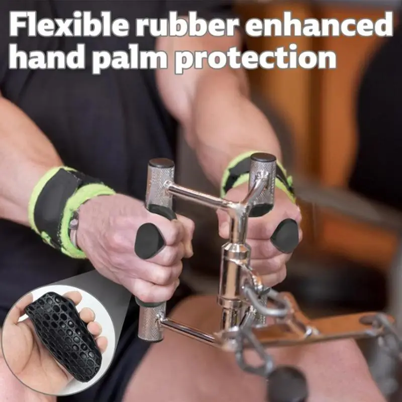 

Anti-Slip Workout Grips Non-Slip Silicone Crosstraining Palm Grips Gym Hand Gloves Dumbbell Gripper Exercise Support Accessories