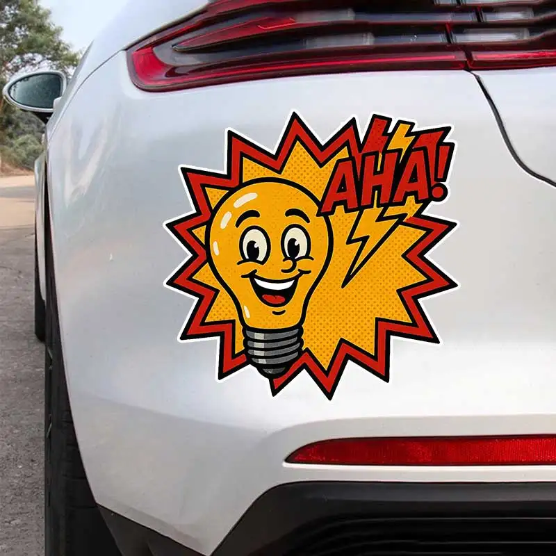 A Flash of inspiration Car Sticker Vinyl Decal Waterproof Rear Window Motorcycle Camper Bumper Truck Laptop Decoration SH1510