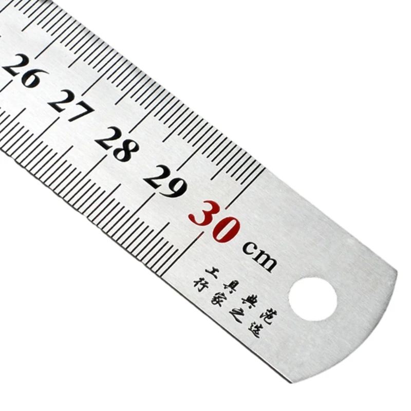 Measuring Metal Rulers for Office Engineering Drawing, Straight Stainless Steel Rulers Metal Precisions Rulers