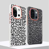 Phone Case for Oneplus 15 1+13 13R 13T Ace 5 Pro Metal Lens Independent Button Magnetic Suction Painted Graffiti Leather Cover